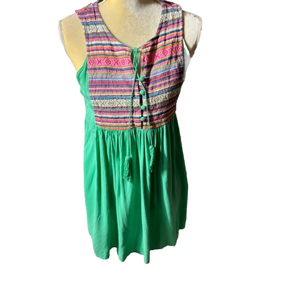 Umgee Dress Women's Small Baby Doll Boho Knee Length Festival‎